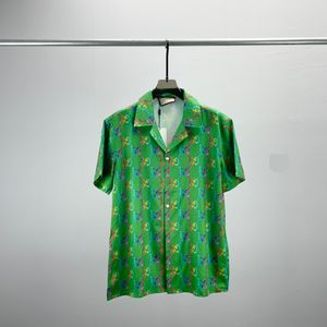 Camisa de diseñador 24ss Camisas con botones para hombre Camisa de bolos con estampado Hawaii Camisas casuales florales Hombres Slim Fit Vestido de manga corta Camiseta hawaiana M-3XL 81