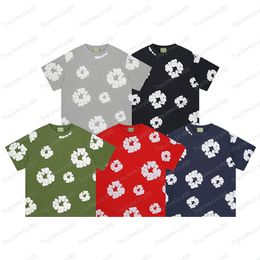 Designer shirt katoenbloemring shirt street casual t-shirt veer en herfst design t-shirt hiphop top EU S-XL