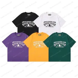 Camisa de diseñador Camisa de flores de algodón Camiseta Camiseta informal de primavera y diseño de otoño Camiseta Hip Hop Top Camisetas de la calle S-XL