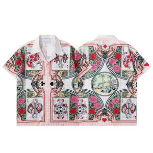 Chemise de créateur Chemises boutonnées pour hommes Chemise de bowling imprimée Hawaii Chemises décontractées florales Hommes Slim Fit Robe à manches courtes T-shirt hawaïen DDS
