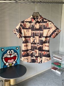Chemise de designer bouton les chemises imprimées chemises de bowling hawaii chemises décontractées florales hommes slim fit courte robe à manches