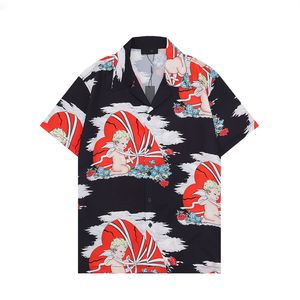 Designer shirt heren knoop omhoog shirts print bowling shirt hawaii bloemen casual shirts mannen slanke fit korte mouw jurk Hawaiian t-shirt m-3xl ug5