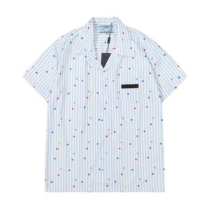 Chemise de créateur Chemises boutonnées pour hommes Chemise de bowling imprimée Hawaii Floral Casual T-shirts Hommes Slim Fit Robe à manches courtes Vêtements hawaïens