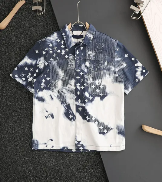 Chemise de créateurs mens bouton chemises chemise imprimée hawaï 2024 chemises décontractées florales hommes