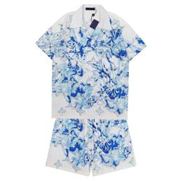 Camicia da uomo Camicia da bowling stampata a maniche corte da uomo Camicie casual floreali Hawaii Abito da uomo slim fit a maniche corte Hawaiian282n