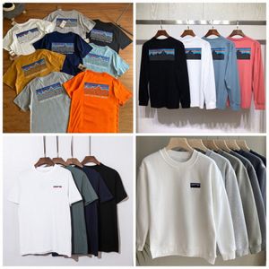 Camisa de diseñador Pata Camisetas para hombre Camisetas de algodón Cuello redondo Mangas largas Tops Camisetas Camiseta de algodón con estampado de letras Jersey Sudadera cálida Mujer Tops Ropa