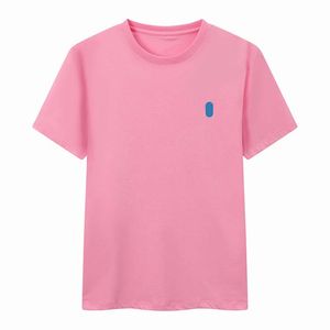 Designer overhemd zomer T-shirts sweatshirt paar veelkleurig handelsmerk borduurwerk letters losse ronde hals katoen S