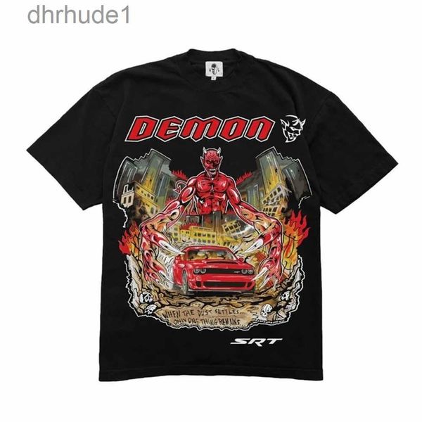 Camisa de diseñador Summer Warren Lotas Wl Dodge Auto Culture Misma camiseta Ins Moda suelta Media manga Hombres 2DKH