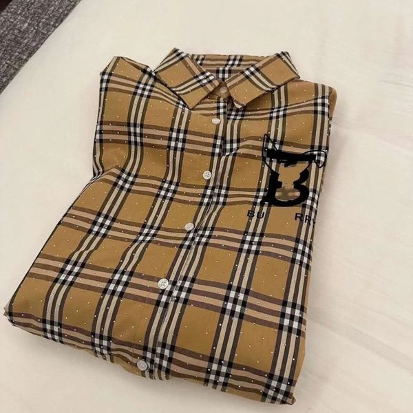 chemise de créateurs chemises de mode à carreaux à carre