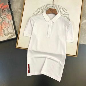 Designer Shirts Mode Mannen Polo Katoenen T-shirt Parijs Letters Borduren Tops Casual Trui Plus Size Mannen tshirt