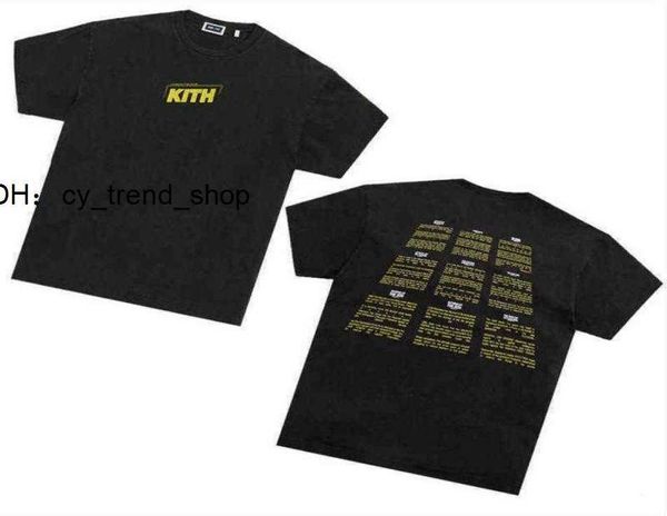 Designer Chemises pour Hommes Kith Diamant À Manches Courtes Plaine Noir Tshirt Mode Vêtements Marque Col Rond Mince Social Spirit Guy H33747181