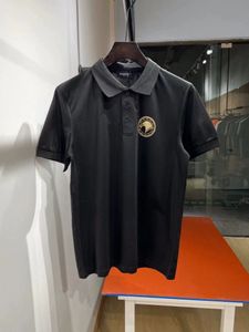 Designer shirts voor mannen Summer Eagle Head Printing Business Leisure Polo shirts met korte mouwen