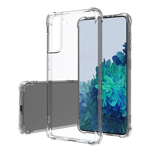 Diseñador Case de teléfonos móviles transparentes a prueba de golpes para Galaxy A70 A72 A52 A80 A90 Aire Sac engrosado Sac