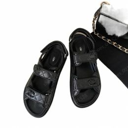 Designer schoen vrouw sandalen Slingback platform papa sandaal schoenen leer kalf gewatteerde dia's zomer opa luxe sandalen voor vrouwen niZbXp