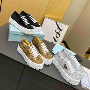 Designer Shoe Women Nylon Shoes Gabardine Canvas Sneakers Wheakers Lady Trainers Loafers Platform Solid verhoogde schoen met doos High 5A Kwaliteit YSXI