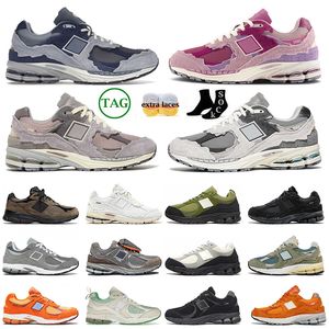 Chaussures de créateurs 2002r Rain Cloud Protections Pack Outdoor Chaussures Sports Sneakers Chaussures Pink Phantom Summer Black Sea Mer Salt Nouveaux hommes Femmes Balanace Chaussures