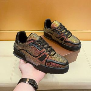 Chaussures de créateurs 2024 Nouvelle tendance Casual populaire strass Baskets de mode Luxe Joaquin diamants chaussures de sport de créateur Lvtrainers Baskets taille 38 ~ 44 royaume-uni