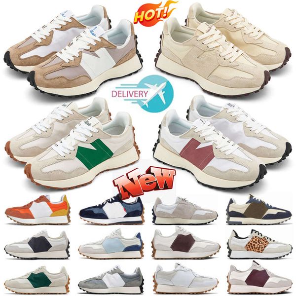 Chaussures de créateurs 327 Running nouvelles chaussures femmes designer 327 baskets hommes Sea Salt vintage beige marron daim imprimé léopard gris blanc orange 327 hommes baskets taille 36-45