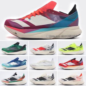 Designer schoenen adizero adios pro 3 mannen hardloopschoenen tech indigo paars dash grijs ultra kern drievoudige zwart witte zonne -geel blauw metallic casual trainer sneakers