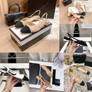 Designer Schoenen Abrikoos Hakken Leer Kalfsleer Sandaal Mode Hoge Hakken Dames Geklede Schoenen Klassiek Zwart Abrikoos Sandalen Lente Herfst Ronde Neus