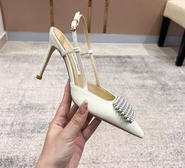 Chaussures de créateurs Bohème Talons Hauts Sandales Femmes Véritable Cuir Strass Boucle De Mariage Soirée De Bal Robe Chaussures Sangle Arrière Grande Taille Sandales Pour Femmes