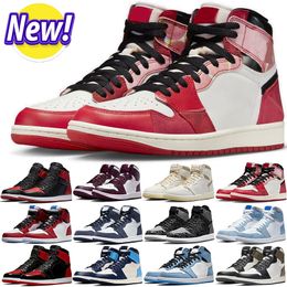 designer schoenen Bordeaux 1s hoog basketbalschoenen heren schoenen 1 unc toe voodoo Olive Reverse Mocha sp Verse Lucky Green Space Jam Bred Patent White Cement dames laag