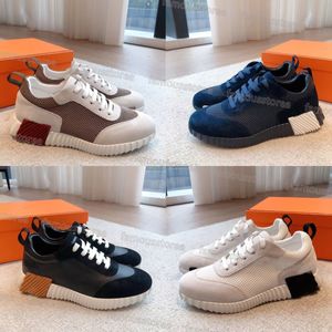 Designer Schoenen Stuiterende Sneakers Heren Vrijetijdsschoenen Verschillende Stijlen Atletische Schoen Runner Stuiterende Sneaker Antislip Lichte Zool Plat Platform Suede Trainer