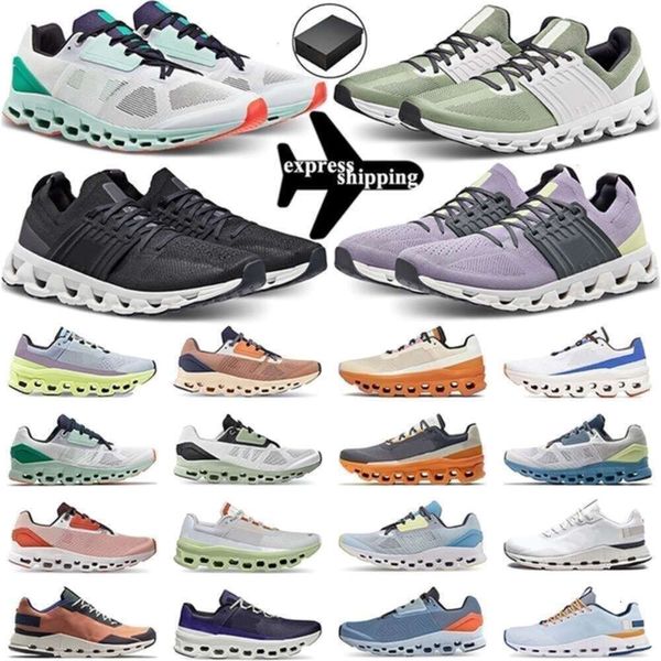 Zapatos de diseñador Caja con Cloudnova Neon White Cyan Cloudstratus Black Magnet Cloudmonster Rose Red Cloudswift Green Grey Cloudrunner entrenador para hombre bla