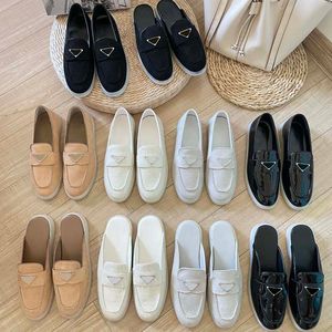 Chaussures de créateurs Chaussures en cuir décontractées d’affaires avec mocassins coupe basse lettré, chaussures Lefu, chaussures décontractées, chaussures Mueller, demi-pantoufles 35-44