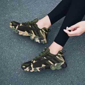 Designer schoenen Camouflage Mode Sneakers Vrouwen Ademende Casual Schoenen Mannen Legergroen Trainers Plus Minnaar Schoenmaat 35-45