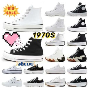 Chaussures de créateurs Canvas Conversitys 1970s Sneaker Men Femmes Classic Big Eyes Bottom Platforme Black Blanc Run Star Motion Eur 35-44