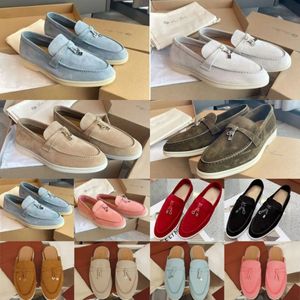 Chaussures de créateurs Casual Cachemire Femmes Hommes Mocassins Loro Piano Chaussures Casual Été Marche Confort Mocassin Slip sur Mocassins Semelle En Caoutchouc Appartements Loro Piano Chaussures De Haute Qualité