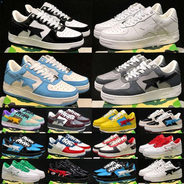 Chaussures de créateurs chaussures décontractées hommes bapestar sk8 stas couleur camo bapestaesi combo baignade rose draquent entraîneurs cuir singes vert noir blanc homme baskets