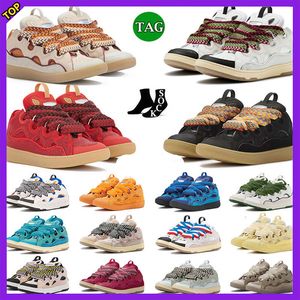 Chaussures de créateurs Chaussures décontractées Lavines Lavines Curb en cuir baskets Sports Trainers Sports Paires à lacets Extraordinaires Trainers