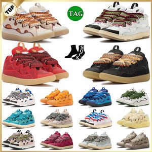 Chaussures de créateurs Chaussures décontractées Lavines Lavines Curb en cuir baskets Sports Trainers Sports Paires à lacets Extraordinaires Trainers