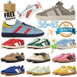Gratis verzending Designer schoenen Casual schoenen Running Sneakers Retro Women Men Men Luipaard Afdruk Zwart Wit Beige Blue Clearance Sale Platform Maat 36-45