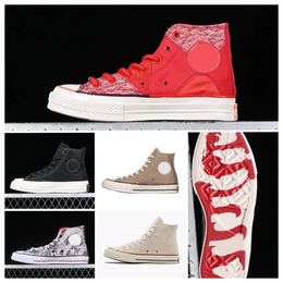 Designerschoenen Dragon Year New Limited Top Canvas Sportschoenen Klein ontwerp Verdien veel geld Casual boardschoenen Rode drakenschaal bloemendoek symboliseert Dragon Head Up