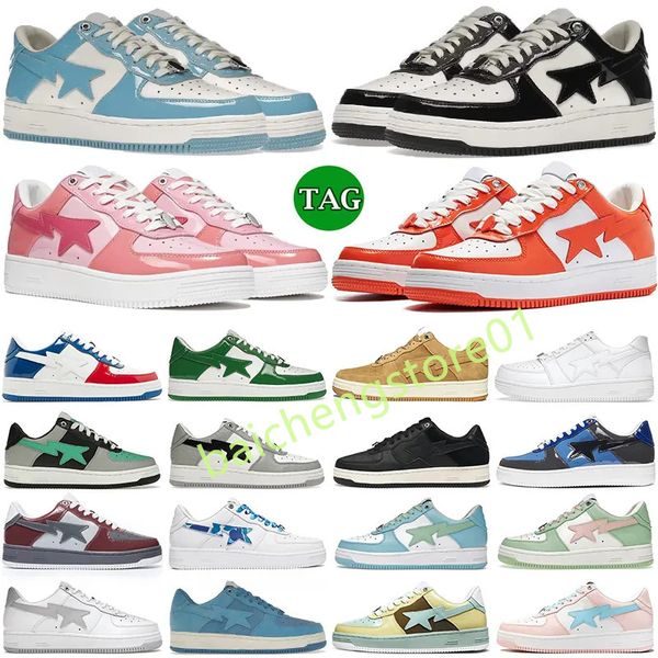 Chaussures de créateurs pour hommes femmes baskets basses noir blanc bleu bébé orange camouflage vert daim rose pastel nostalgique bordeaux gris baskets de mode pour hommes L4