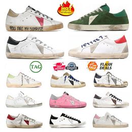 Designer schoenen gouden sneakers superster kleine vuile schoenen mode casual schoenen om de oude veelkleurige zomer buiten sporttrendschoen te doen