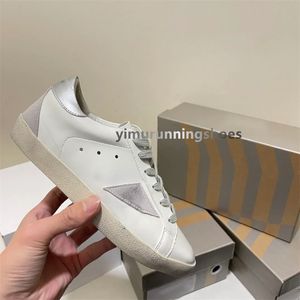 Chaussures de créateurs Golden Femmes Super Star Brand Men Nouvelle version Italie Sneakers Sequin Classic White Do Old Dirty Casual Shoe Lace Up Woman Man 36-46 C1