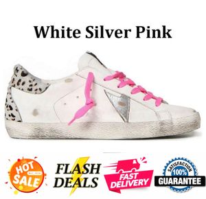 Chaussures de créateurs Golden Femmes Super Star Marque Men Nouvelle version Italie Sneakers Sequin Classic White Do Old Dirty Casual Shoe Lace Up Woman Man 574