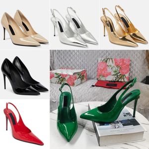 Designer schoenen hakken elegante damessandalen luxe lakleer Di Gi-vormige schoenen met hoge hakken bruid toont sexy charme in de zomer designer hakken dames hoge hakken