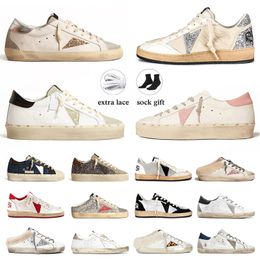 Golden Goose GGDB OG Dress Designer Shoes Men Women Sparkle White Red Glitter Pink Leopard Black Luxury 【code ：L】 Sneakers Trainers Big Size 46