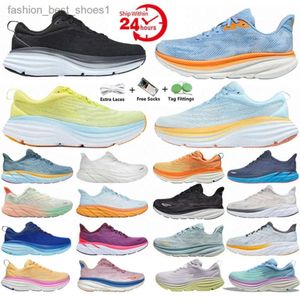 Zapatos de diseñador Ho One Clifton 9 Bondi 8 Running Shoes White Coast Sky All Aboard Butt Amarillo Summer Song Country Country Air Womens Women Women Trainers Low Idyd#