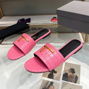 chaussures de designer maison plate-forme pantoufles pour femmes plage d'été sandales plates en cuir véritable taille 10