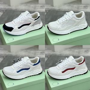 Designer Schoenen Kick Off Lace-Up Heren Dames Platform Sneakers Met Wit Zwart Lederen Mesh Panelen Schoenen Casual Runner Sportschoenen Maat 35-45 Met Doos