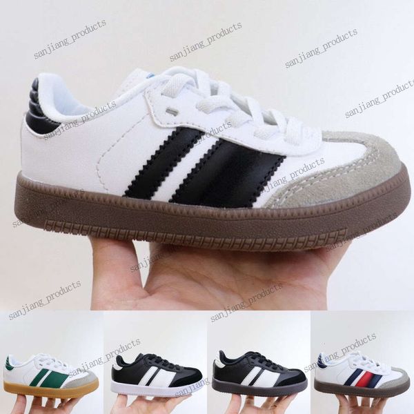 Chaussures de créateurs Baskets pour enfants Vegan OG Chaussures décontractées pour garçons Filles Baskets de créateurs Cloud White Core Black Bonners Collegiate Green Gum Baskets de sport plates en plein air