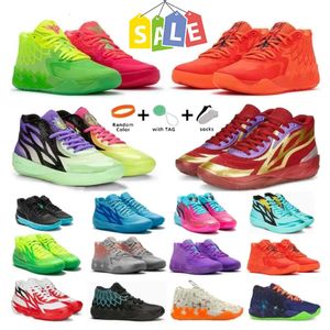 Designer schoenen lamelo 2024 Ball mb01 2.0 basketbalschoenen Rick en Morty mb01 Queen City Black Evening Light Rood Wit Groen Zeldzame basketbalschoenen voor heren en dames