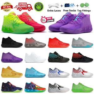 Zapatos de diseño Zapatos de pelota Lamelo Mb.01 Lo Zapato de baloncesto para hombre Rick Rojo Verde Y Morty Galaxy Púrpura Azul Gris Negro Reina Buzz City Melo Calzado deportivo