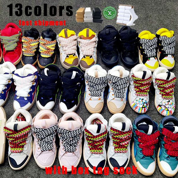 Chaussures de créateurs Lan Designer Sneaker Caoutchouc Semelle épaisse Noir Blanc Rose clair Bleu clair Noir Blanc Rouge Bleu Bleu hommes et femmes chaussures de course de sports de plein air